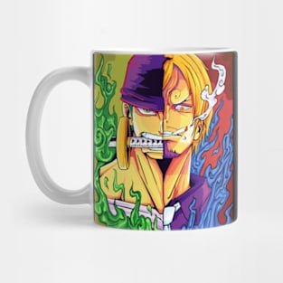 zoro x sanji pop art Mug